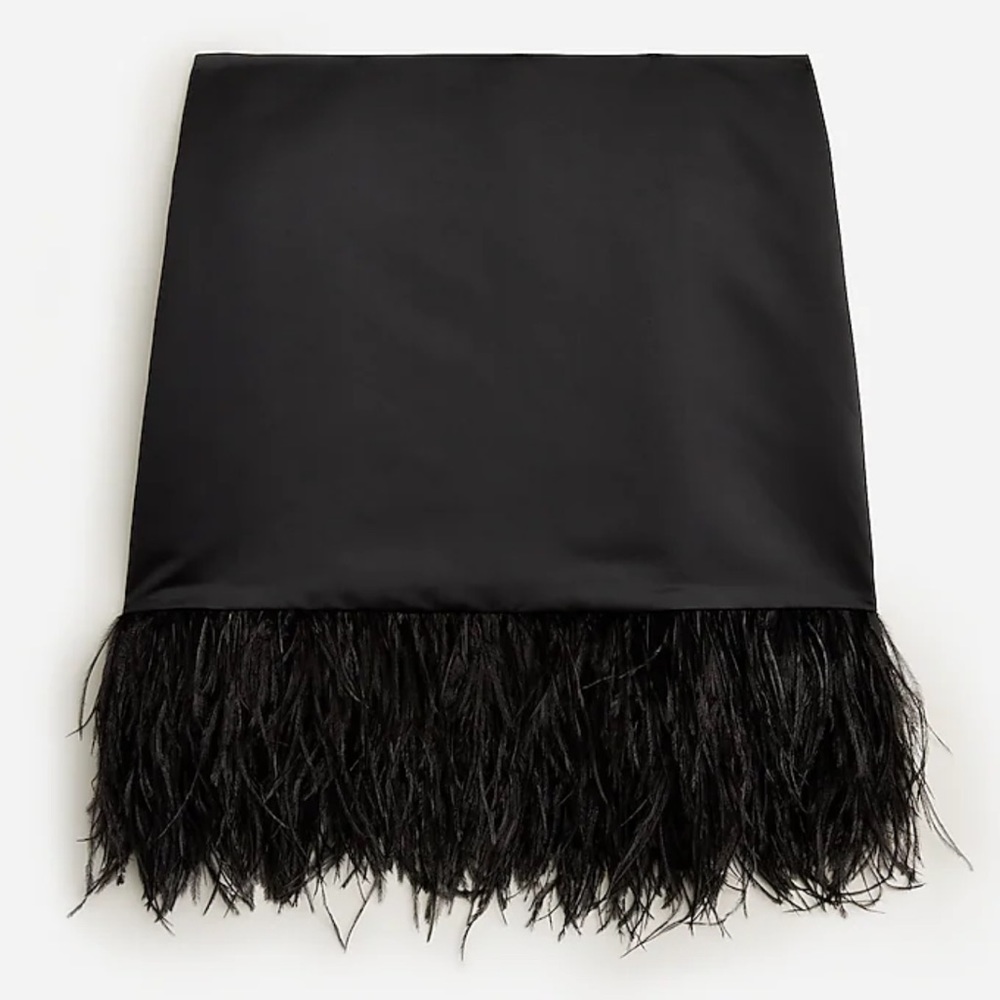 J.Crew Collection feather-hem mini skirt